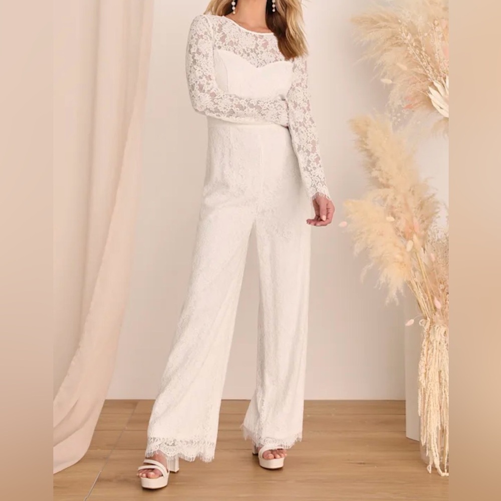 White Lace Jumpsuit